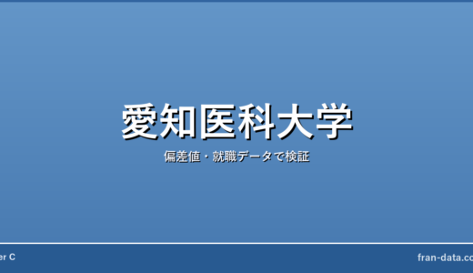 愛知医科大学はやばい？恥ずかしい？偏差値・就職データで検証