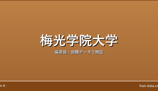 梅光学院大学はやばい？Fラン？偏差値・就職データで検証