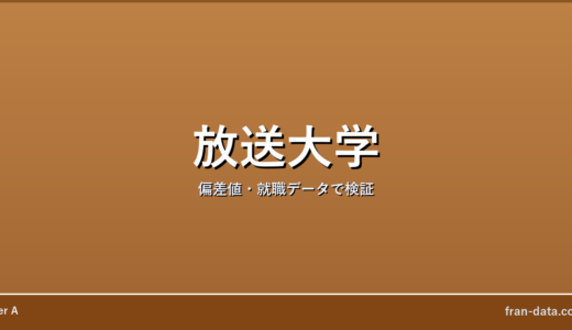 放送大学は恥ずかしい？Fラン？偏差値・就職データで検証