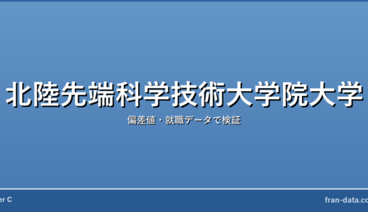 北陸先端科学技術大学院大学は誰でも入れる？偏差値・就職データで検証