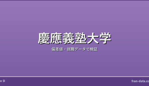 慶應義塾大学は恥ずかしい？やばい？偏差値・就職データで検証