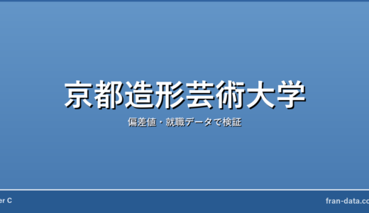 京都造形芸術大学はFラン？偏差値・就職データで検証