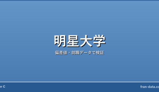 明星大学は恥ずかしい？Fラン？偏差値・就職データで検証