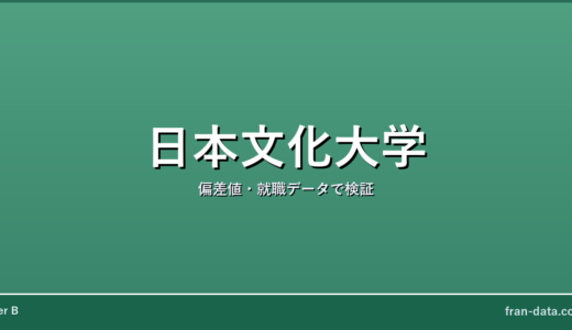 日本文化大学はやばい？Fラン？偏差値・就職データで検証