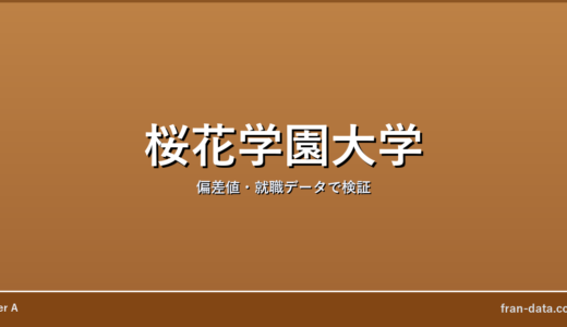 桜花学園大学はFラン？偏差値・就職データで検証