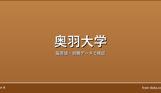 奥羽大学はやばい？恥ずかしい？偏差値・就職データで検証
