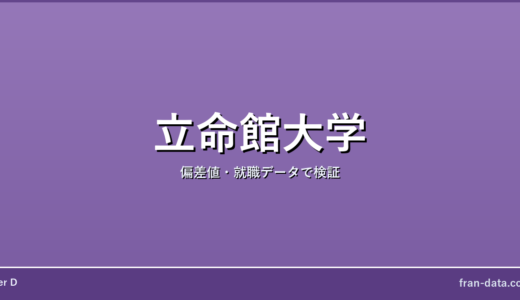 立命館大学は学歴コンプ？偏差値・就職データで検証