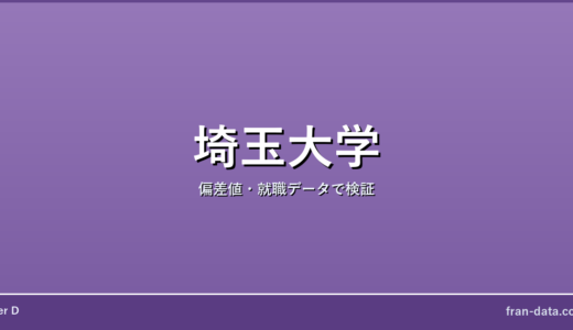 埼玉大学は恥ずかしい？学歴コンプ？偏差値・就職データで検証