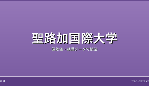 聖路加国際大学はFラン？偏差値・就職データで検証