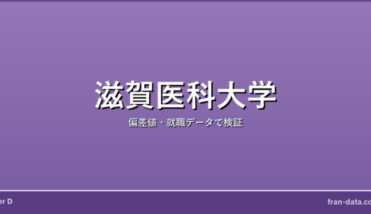 滋賀医科大学はやばい？偏差値・就職データで検証