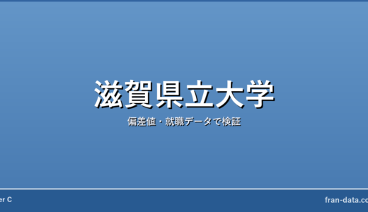 滋賀県立大学は恥ずかしい？Fラン？偏差値・就職データで検証