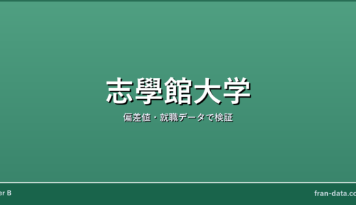 志學館大学はFラン？偏差値・就職データで検証