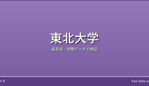 東北大学はやばい？恥ずかしい？偏差値・就職データで検証
