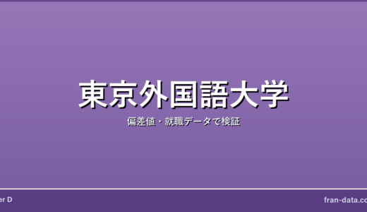 東京外国語大学は恥ずかしい？やばい？偏差値・就職データで検証